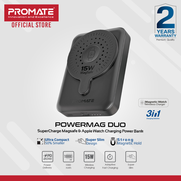 Promate Supercharge Wireless Charger Promate PowerMag-Trio