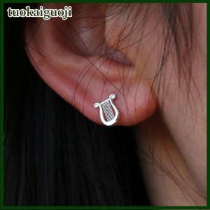 tuokaiguoji Asymmetrical Earrings Apollo Lyre Party Ear Jewelry Stylish Pendant Earrings Perfect For Parties And Music Festivals