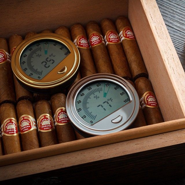 Lubinski accurate electronic digital temperature and humidity cigar