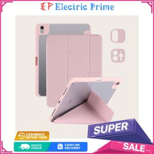Case Akrilik Stand Folio For iPad Air 4th 5th Generation 10.9 inch M1 Magic Flip Cover Tablet Auto Sleep Casing Soft TPU Pen Slot