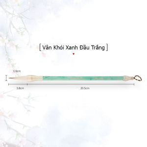 Cọ Vẽ Thư Pháp Đầu Lông Mềm Cán Nhựa Trong Loang Vân Khói Bút Lông Luyện Chữ Viết Thư Pháp Thanh Đậm Đều Nét Nhiều Màu TIDO TI DO