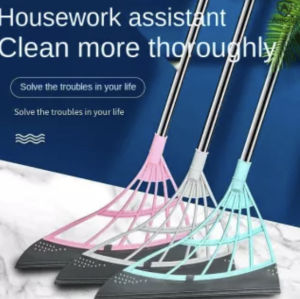 Multifunction Broom Sweeper Mop Cleaner Magic Broom Magic Wiper Broom 2-in-1 Bathroom Sweeper Floor Mop Bathroom Brush Cleaning Brush [SG SELLER]