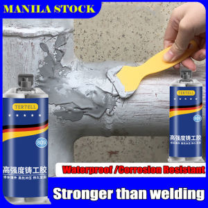 Can be Used 1 Time for 50 Years  Resistant to Temperature 250°C Harder Than Steel Welding Glue Metal Repair Glue Metal Repair Paste 2 In1 Industrial AB Caster Glue Heat Resistant Multifunctional Glue Sealant Cold Weld Strong Defect Repair Agent