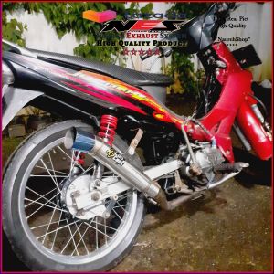 Knalpot 4Concept full set Motor Jupiter z Vega Supra crypton Suara Gahar Keras