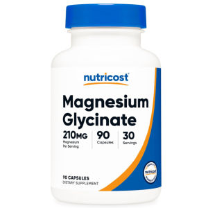 Viên uống bổ sung Magie Nutricost Magnesium Glycinate - - Sản phẩm mang lại nhiều lợi ích tuyệt vời cho sức khỏe như hỗ trợ ngủ ngon giảm stress giảm chuột rút căng cơ hỗ trợ quá trình chuyển hóa canxi cho xương chắc khỏe.