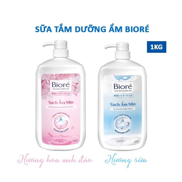 Sữa Tắm Bioré Dưỡng Ẩm Mịn Màng 1kg | Lazada.vn