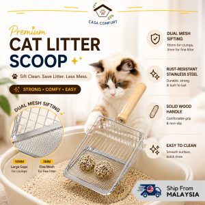 【Metal Large Size Cat Litter Scoop】Metal Scoop Big Scooper Cat Toilet Shovel Penyedok Pasir Kucing Scoops