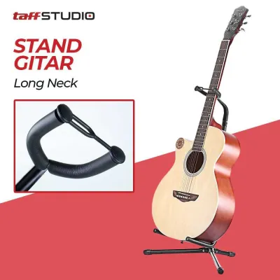 TaffSTUDIO Stand Gitar Long Neck Adjustable Guitar Stand Steel - HK00433