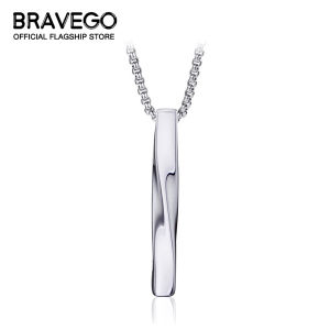 Bravego Men Hip Hop Mobius Pendant Necklace Women Fashion Stainless Steel Necklace Jewelry