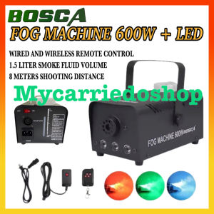 Bosca Professional Haze Fog Machine 600W Wireless Remote Control LED Colorful Smoke Fog Ejector Stage Party Club Bar
