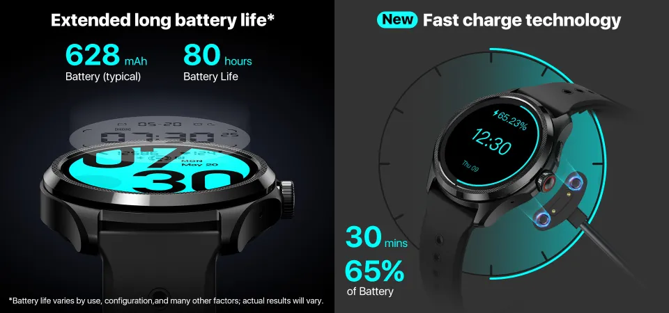 Smartwatch Batteria Ticwatch Ticwatch S Battery Life TicWatch Pro