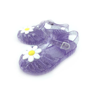 High Quality [ Spot inventory ] 2024 New Girl Small Daisy Flower Childrens Shoes Jelly Princess Closed Toe Baby Roman Shoes
