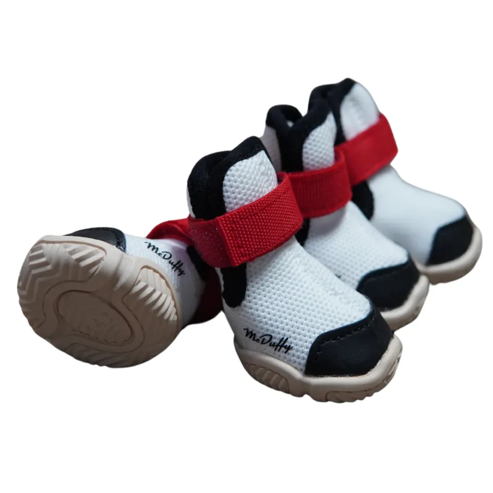 McDuffy 4pcs Dog Shoes Breathable Waterproof Durable Dog Boots Paw