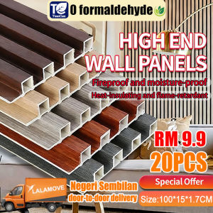 TicioCizz Fluted Wall Panel 33 sqft  DIY Modern Wall Decor  Kalis Air Anti Lembap  Living Room Bedroom