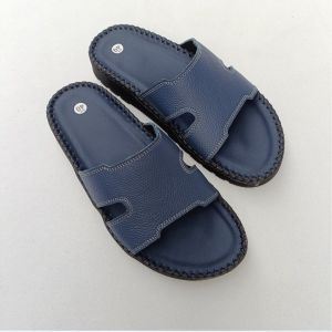 Dép nam da bò thời trang cao cấp DT012 đế doctor cao 3cm phong cách cá tính