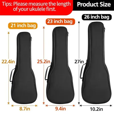{SG} 21/23/24/26 Inch Ukulele Bag Waterproof bag for ukulele Musical Instrument Shoulder Bag Ukulele Carrying Case