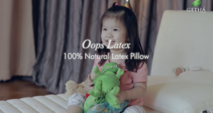 Getha Oops Junior Latex Pillow - Ultra-Plush and Hypoallergenic with Comfort and Support for Growing Children