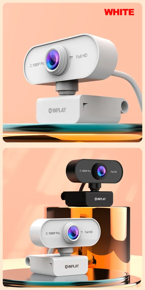 INPLAY Usb Web Camera Wired Full HD 1080P Build-in Mic For PC