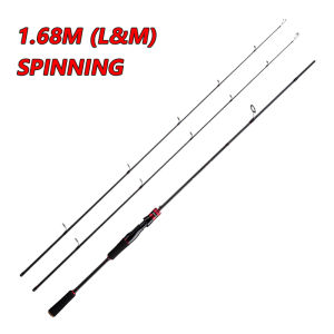【NYA】5-18lb 1.68M(5.5ft)/1.8M (6ft) /2.1M (7ft)/2.4M(7ft) 2 Tips【M&L】 Super cost performance All Waters fishing rod Carbon fiber Spinning Baitcasting Rod Medium Light Fishing Rod Seawater/Freshwater Fishing Rod  Fishing Tackle