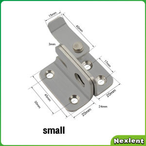 Nexlent Stainless Steel Safety Hasp Door Lock for Bathroom Bedroom Door Catch Latch