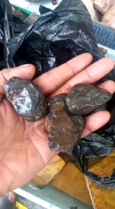 BATU LANGKA Batu Akik permata Komet METEORIT BATU METEORIT KOMET NEMPEL DI MAGNET untuk kesehatan