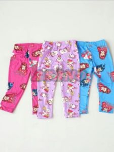 6 Pcs Celana Panjang Legging Anak bayi Perempuan 0-24 Bulan Motif Bordir 3D Bahan Katun Halus Lembut