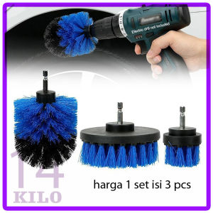 Kepala Sikat Bor Elektrik Power Cleaning Head 3 Pembersih Lantai Kamar Mandi / Wastafel
