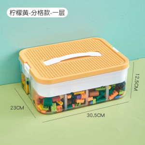 SG [READY STOCK] Lego Storage Box For Toys Organiser Stackable Transparent Clear Plastic Lightweight Multi Tier