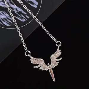 Angels Wings Diamond Setting Necklace Wings Collar Chain Choker Chain Fashion Jewelry Accessories