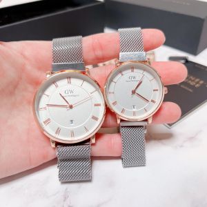 นาฬิกาข้อมือแฟชั่น สายแม่เหล็ก มีวันที่ ขนาด 3442มม. พร้อมกล่องแถมฟรี พร้อมส่ง