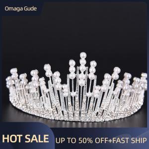 Omaga Tiara Rhinestone Hair Accessories Crown Wedding Bridal Headband