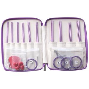 ชุดถัก2.75มม.-6.0มม. ชุดถักแบบวงกลมชุดตะขอถักโครเชต์วงกลมเปลี่ยนได้