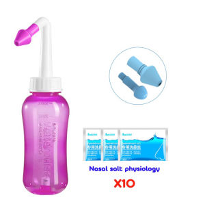 2-in-1 Nasal Wash Pot and Nose Cleaner for Allergic Rhinitis and Sinus Irrigation