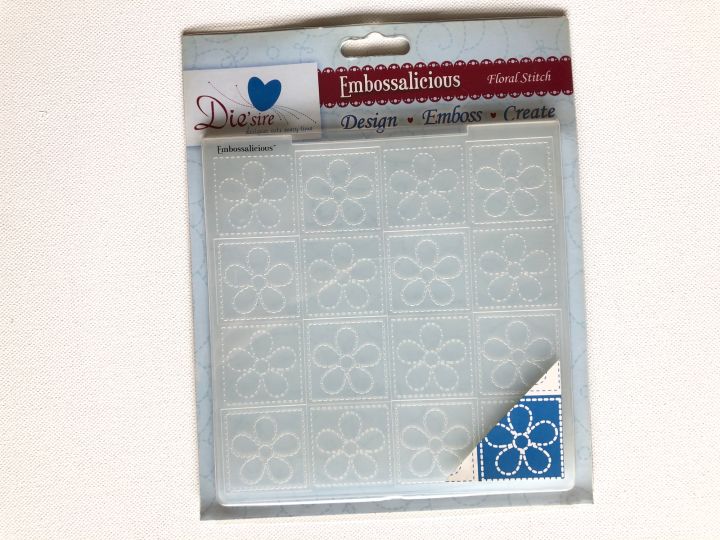 Floral Stitch 6"x6" Embossing Folders Lazada