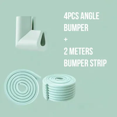 1M Child Protection Table Bumper Strip 4pcs Corner Guard Baby Guards Edge Solid Angle rubber bumper BPS001
