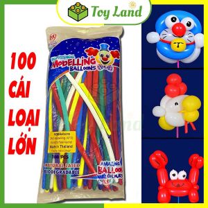 [Thái Lan] Bộ 100 Bong Bóng Dài Tạo Hình Nghệ Thuật Bóng Bay Dài Trang Trí Sinh Nhật Nhiều Màu Cao Cấp Đồ Chơi Trẻ Em