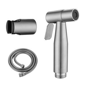 Toilet Bidet Sprayer Stainless Steel Bidet Set Toilet Sprayer Bathroom Pressurized Bidet Set