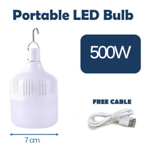 100W/200W/300W/400w Lampu Led Pasar Malam Rechargeable Bulb Emergency Light Camping Light Emergency Lampu Night Market