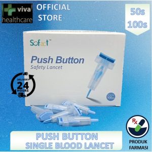 (GENERIC Accuchek) SAFE T PRO PLUS PUSH BUTTON SAFETY Disposable LANCET Lancing Device 刺血针