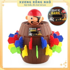 Đồ chơi đâm hải tặc loại to 24 kiếm hàng loại 1 - Funny game đồ chơi hải tặc Barrel Pirate