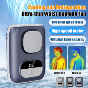 Ultrathin small fan at the waist Portable outdoor work hanging waist fan/Outdoor Waist Ultrathin Small Fan Walking Portable Cooling Outdoor Work Small Fan