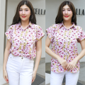 เสื้อเชิ้ตคอปก  เสื้อแขนสั้น น่ารักมาใหม่ สาวๆวัยทำงานห้ามพลาด ใส่ไปทำงานก็ดูสุภาพนะ. 