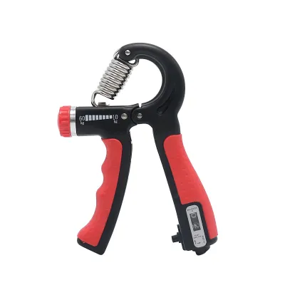 Hand Gripper Adjustable Hand Finger Forearm Fitness Gym Exercise Chrome Steel Wrist Arm Strength For Rehabilitation Bodybuilders Gym