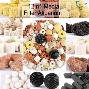 V.TOP 12In1 Media Filter Akuarium Aquablue Rumah Bakteri Penjernih Air