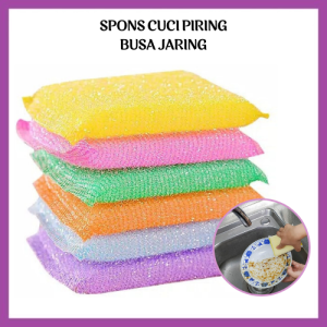 Spon Busa Cuci Piring Sabut Jaring Panci Wajan Westafel Serbaguna - FR Gallery