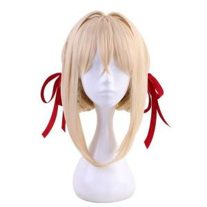 Anime Violet Evergarden Cosplay Costume Comic Con Full Set Wig Women Long Skirt Dress Halloween Carnival Party Suit