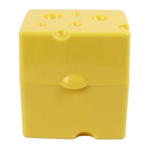 JURHOMIE Plastic Cheese Storage Container Compact with Flip Lid Cheese Saver Keeper Kitchen Tool Airtight Butter Block Storage Box Refrigerator