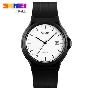 SKMEI 1449 Fashion Women Quartz Watch Casual Date Simple Genuine Men Wristwatch 50M Waterproof