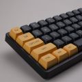 BỘ KEYCAP MDA PBT 150 PHÍM MÀU BLACK YELLOW, IN DOUBLE SHOT,FONT HỖ TRỢ NHIỀU LAYOUT. 