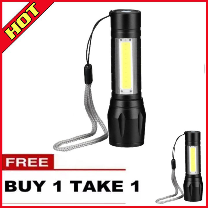 S9 BUY 1 TAKE 1 XPE+POLICE CREE MINI FLASHLIGHT RECHARGEABLE WATERPROOF ...